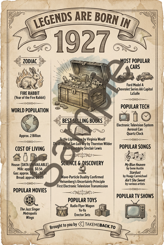 Year 1927 poster preview