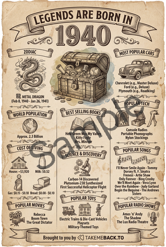 Year 1940 poster preview