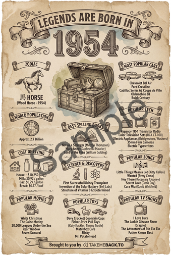 Year 1954 poster preview