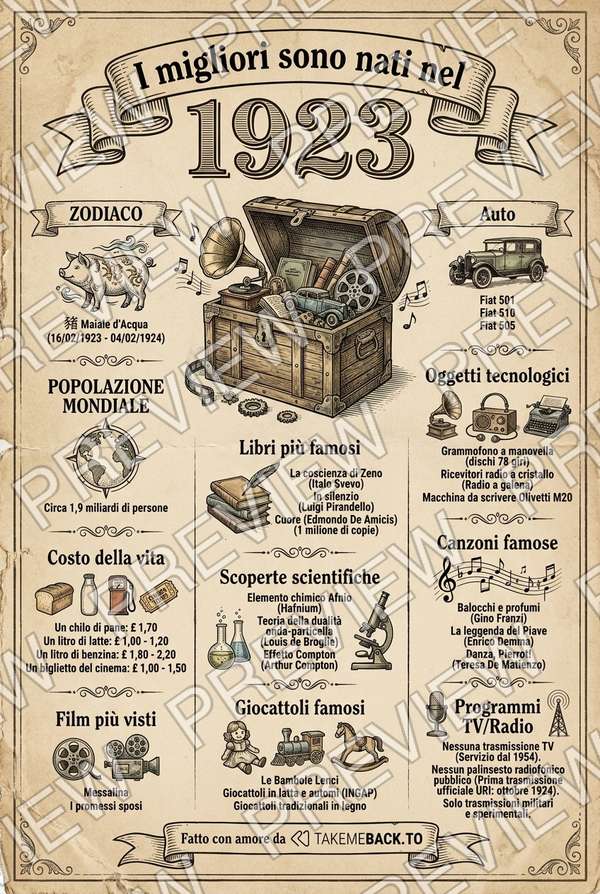 Anteprima del poster dell'anno 1923