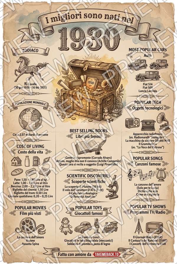 Anteprima del poster dell'anno 1930