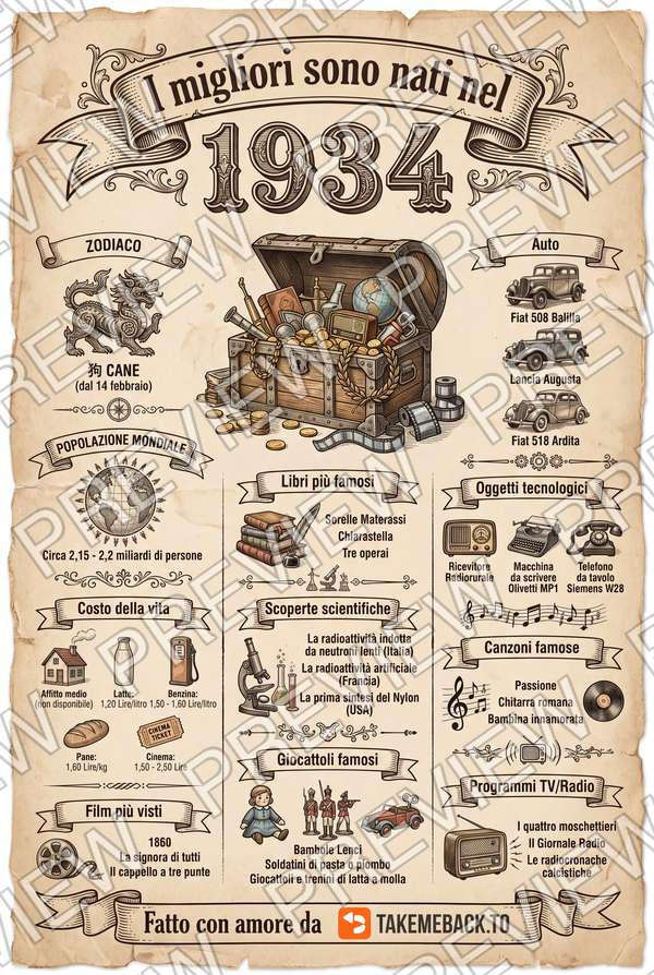 Anteprima del poster dell'anno 1934