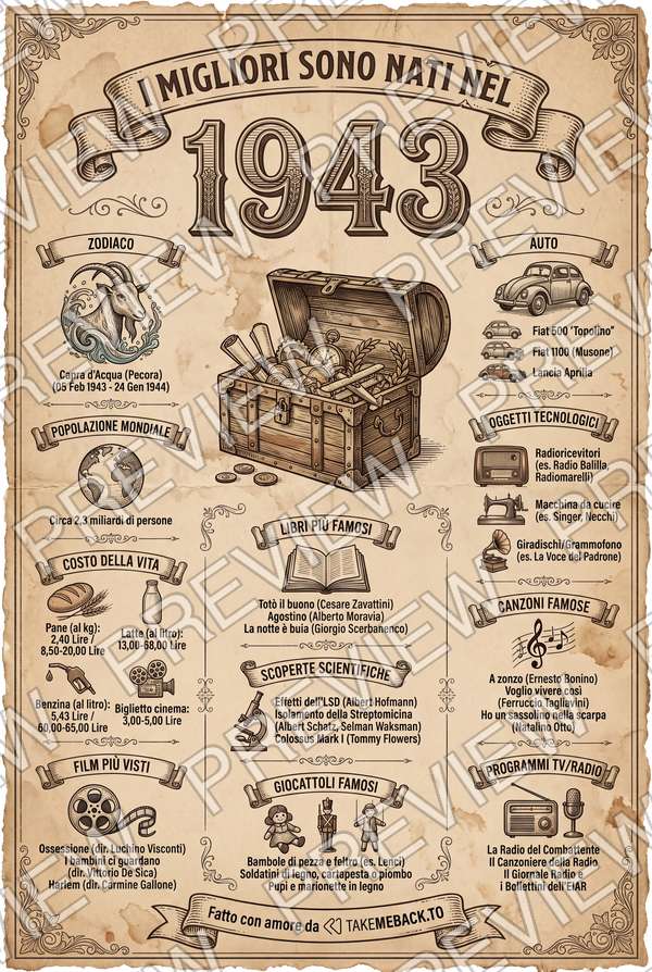 Anteprima del poster dell'anno 1943