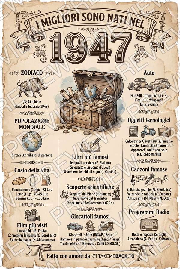 Anteprima del poster dell'anno 1947
