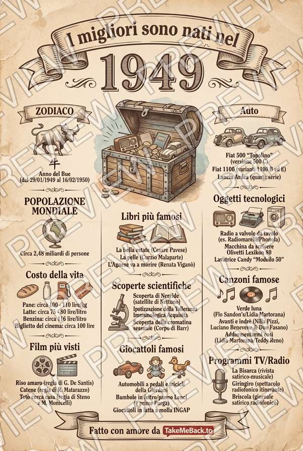 Anteprima del poster dell'anno 1949