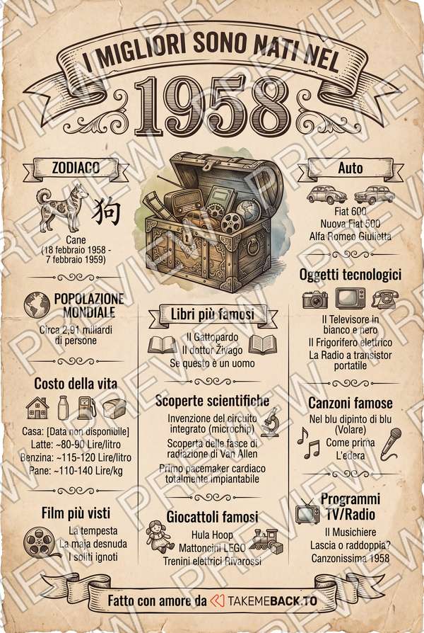 Anteprima del poster dell'anno 1958