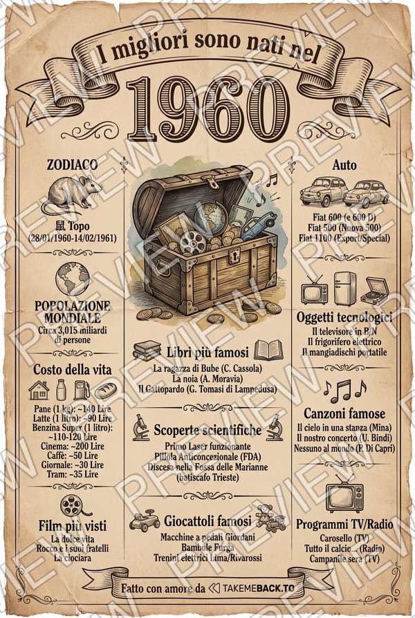 Anteprima del poster dell'anno 1960