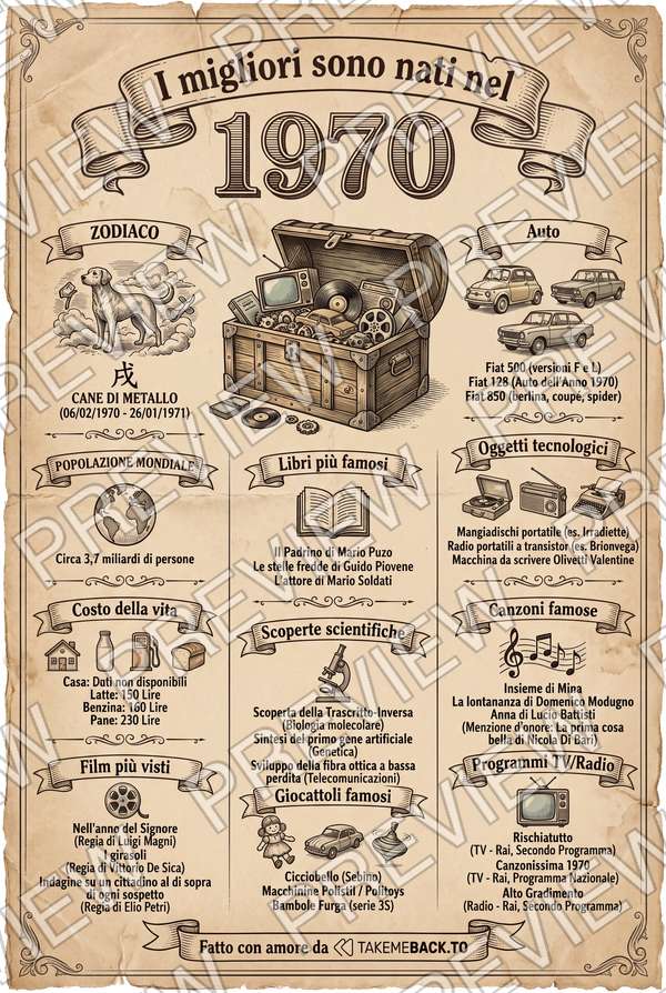Anteprima del poster dell'anno 1970