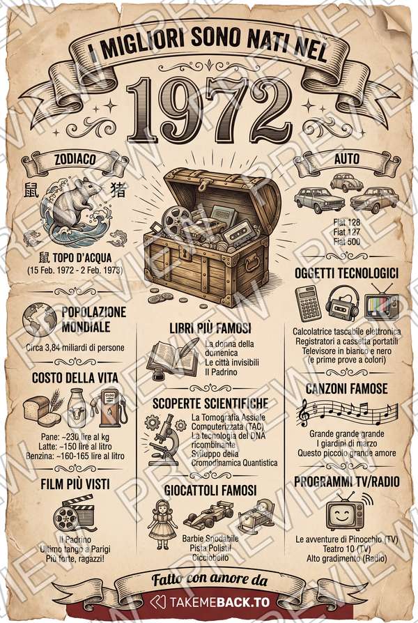 Anteprima del poster dell'anno 1972