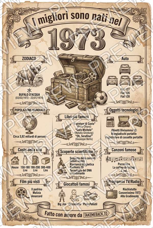 Anteprima del poster dell'anno 1973