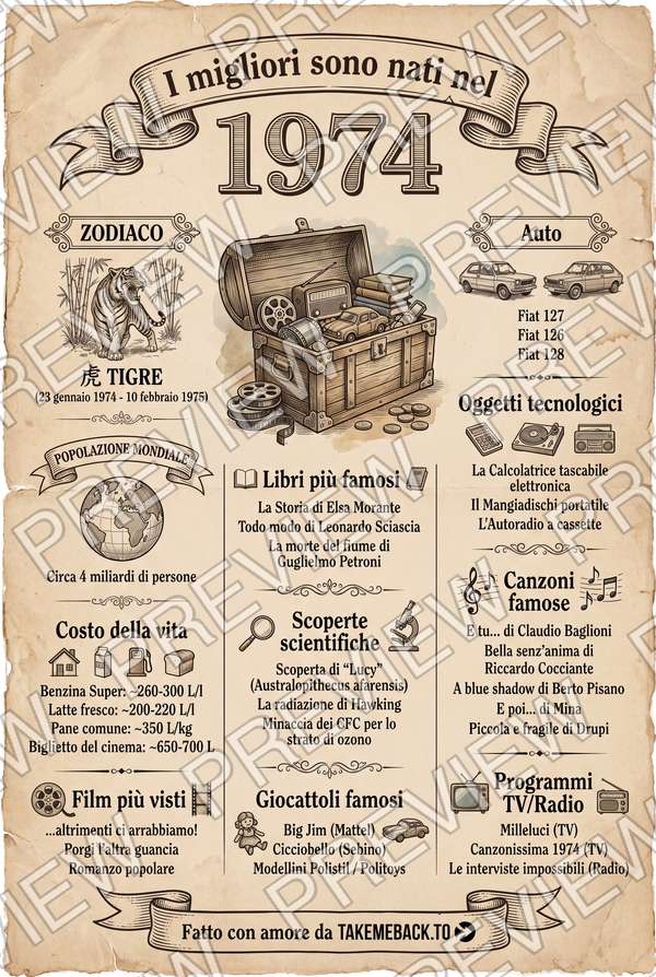 Anteprima del poster dell'anno 1974