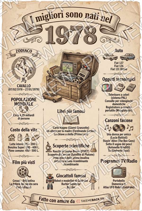 Anteprima del poster dell'anno 1978