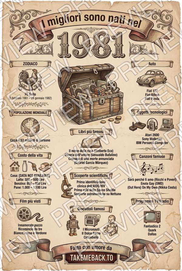 Anteprima del poster dell'anno 1981