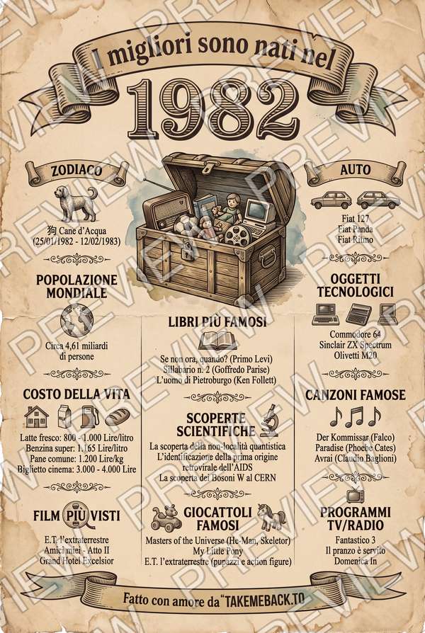 Anteprima del poster dell'anno 1982