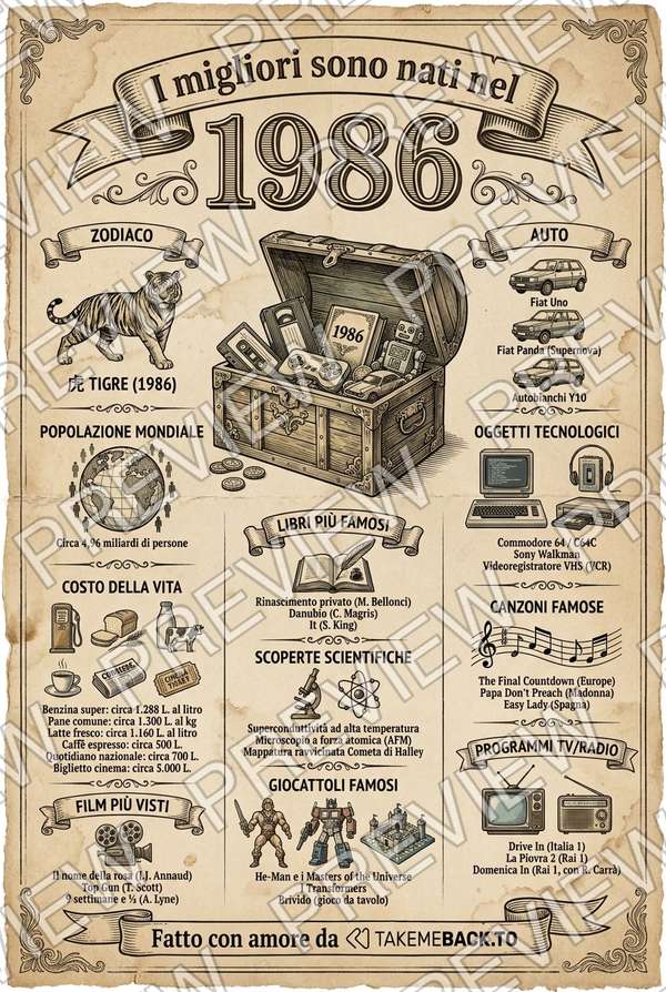 Anteprima del poster dell'anno 1986