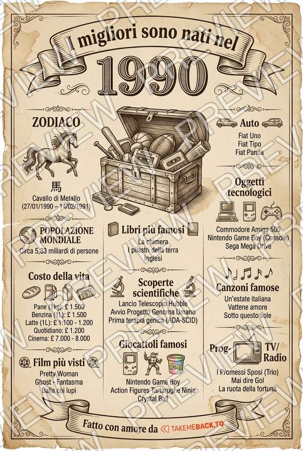 Anteprima del poster dell'anno 1990