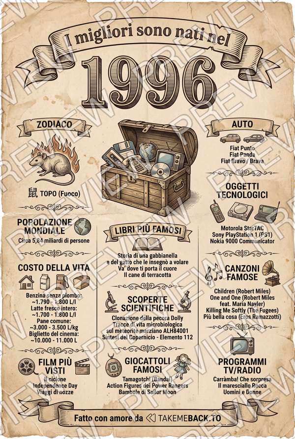 Anteprima del poster dell'anno 1996