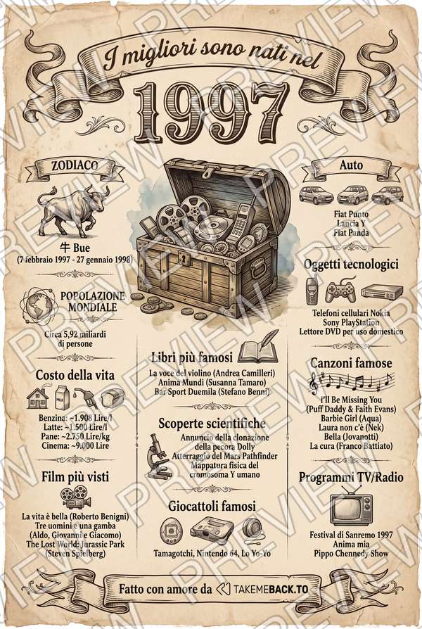 Anteprima del poster dell'anno 1997
