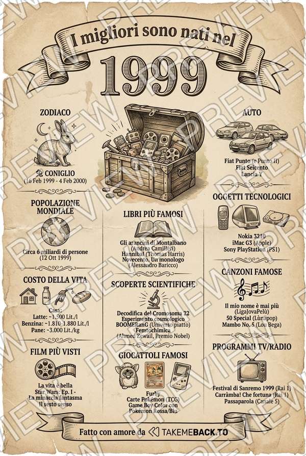 Anteprima del poster dell'anno 1999