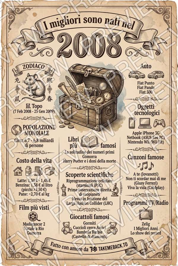 Anteprima del poster dell'anno 2008