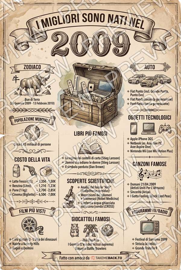 Anteprima del poster dell'anno 2009