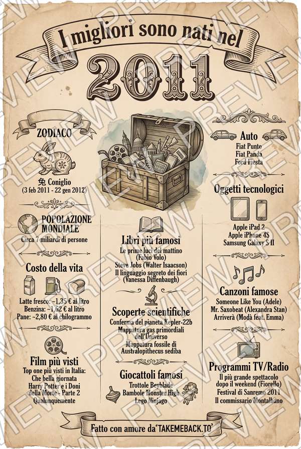 Anteprima del poster dell'anno 2011
