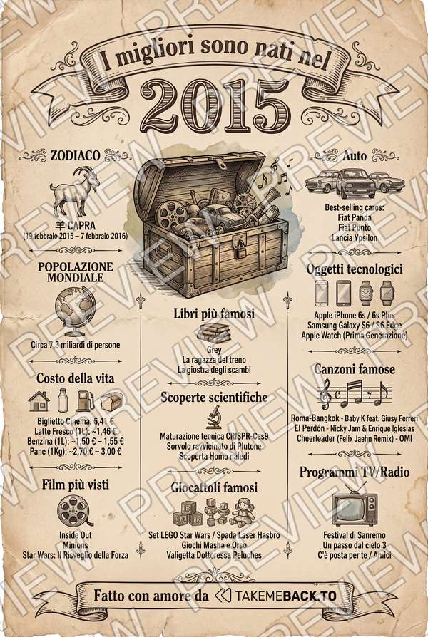 Anteprima del poster dell'anno 2015