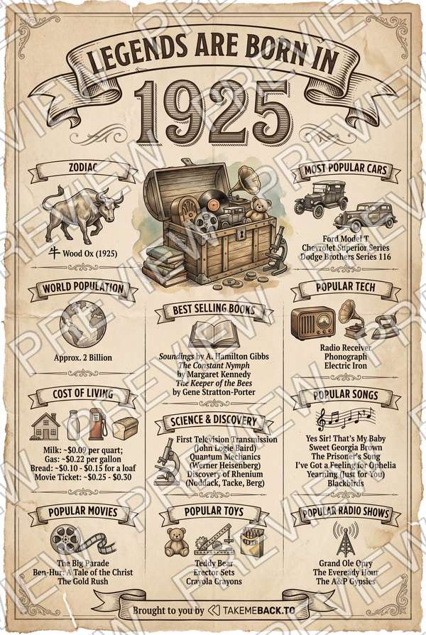 Year 1925 poster preview