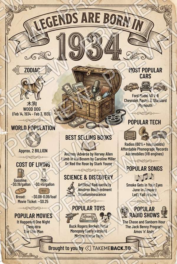 Year 1934 poster preview