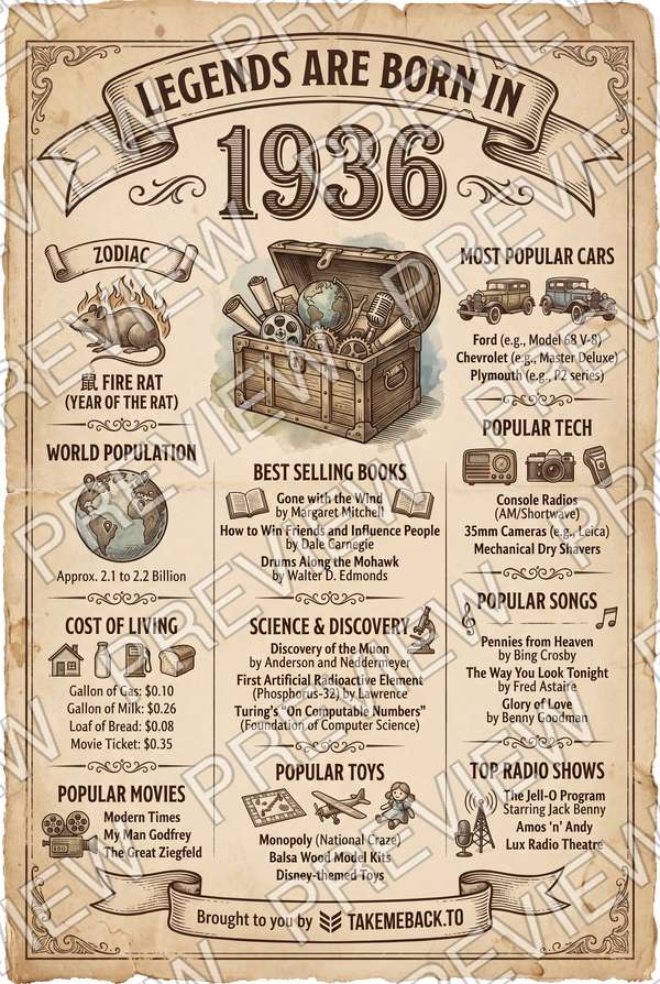 Year 1936 poster preview