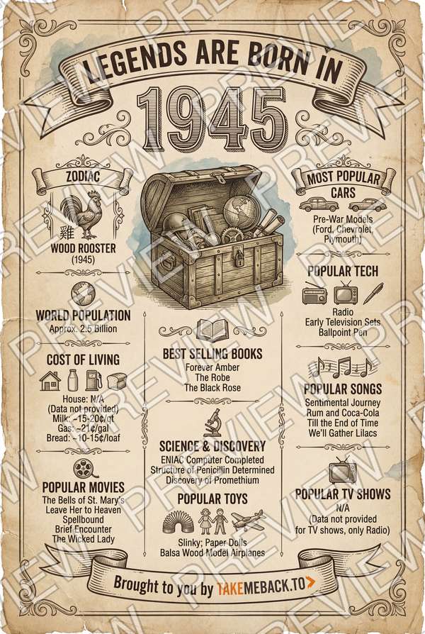 Year 1945 poster preview