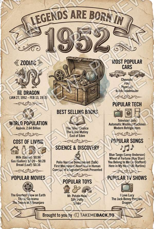Year 1952 poster preview