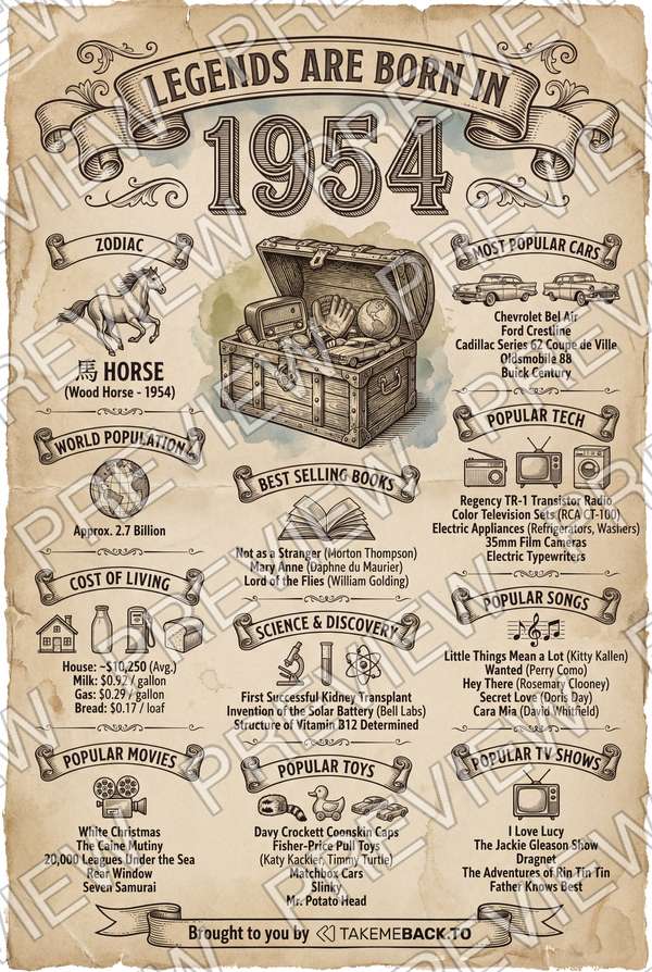 Year 1954 poster preview