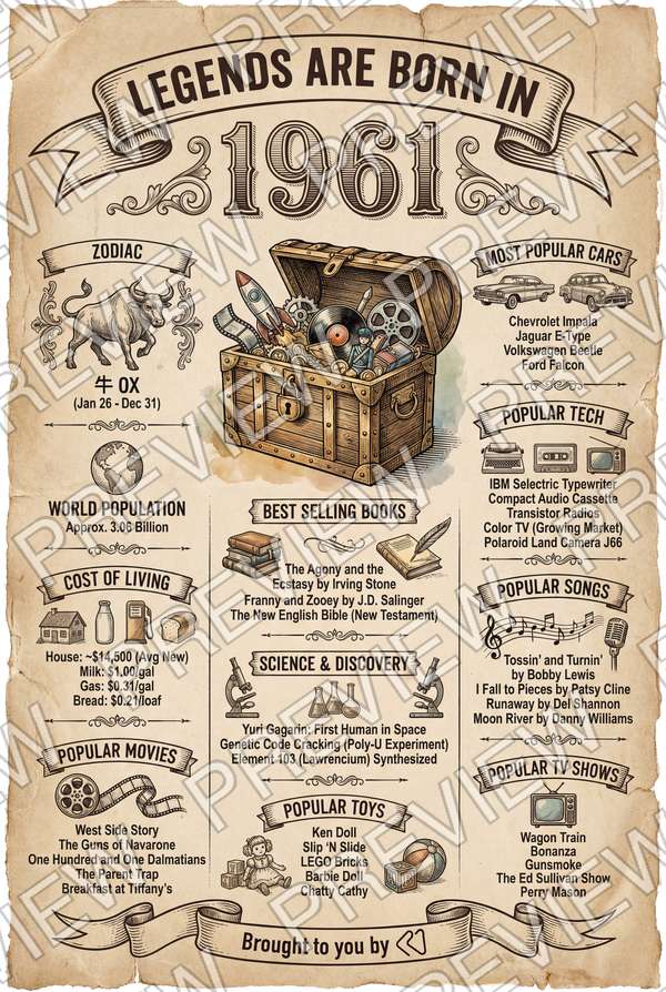 Year 1961 poster preview