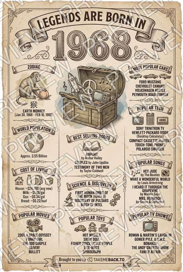 Year 1968 poster preview