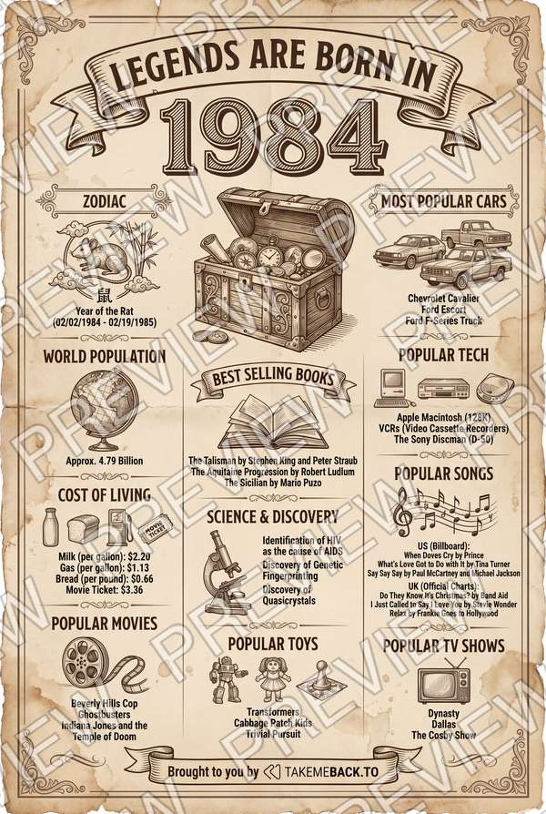Year 1984 poster preview